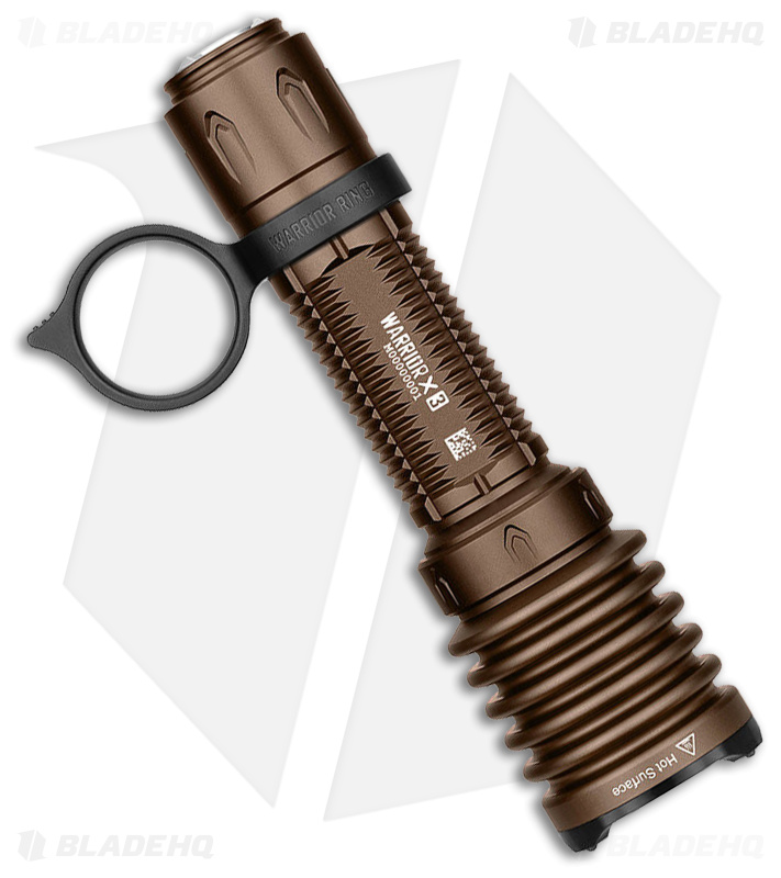 Olight Warrior X 3 Tactical Flashlight | Desert Tan | Blade HQ