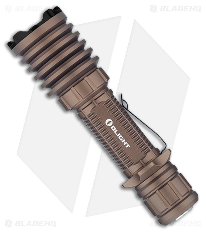 Olight Warrior X Pro Flashlight Desert Tan (2100 Lumens) - Blade HQ