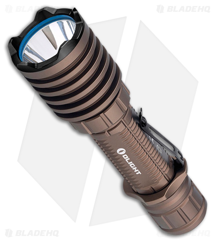 Olight Warrior X Pro Flashlight Desert Tan (2100 Lumens) - Blade HQ