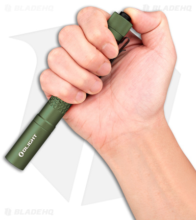 Olight i5T Plus Pebble OD Green Tail Switch Flashlight, CW
