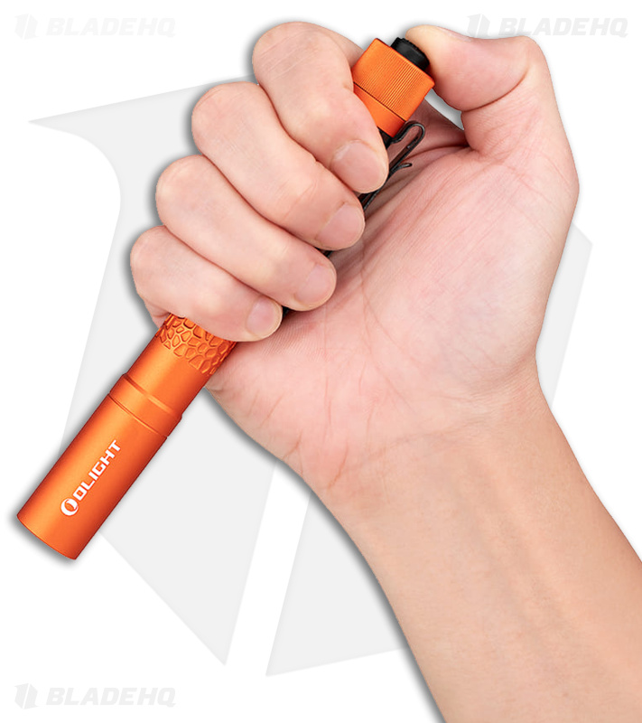 Olight i5T Plus Pebble Orange CW Flashlight - Blade HQ