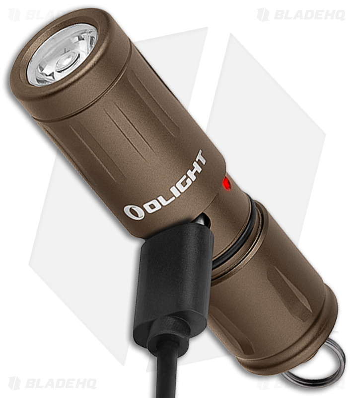 Olight iXV Rechargeable LED Keychain Flashlight Tan - BHQ