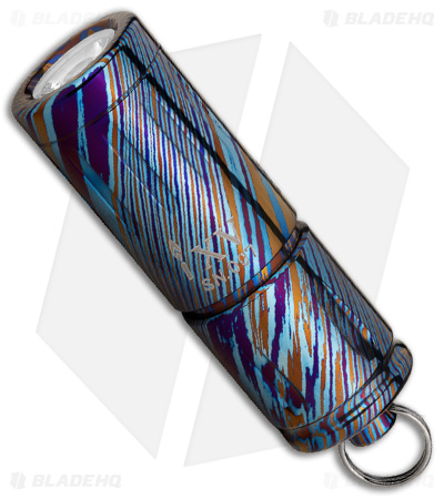 Olight iXV Rechargeable LED Keychain Flashlight Titanium Damascus