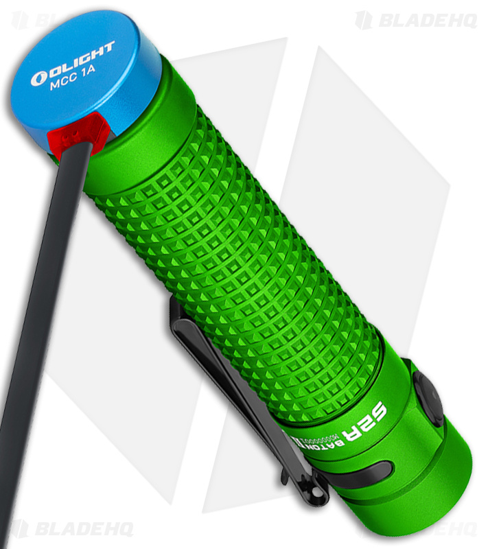 Olight S2R Baton II Flashlight Lime Green CW - Blade HQ
