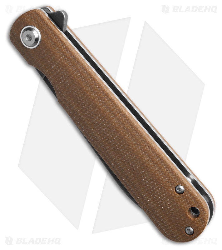 N'gaho Ta'quia – In The Pocket Ontario Ischua Creek Knife Brown G-10 Black Stonewash