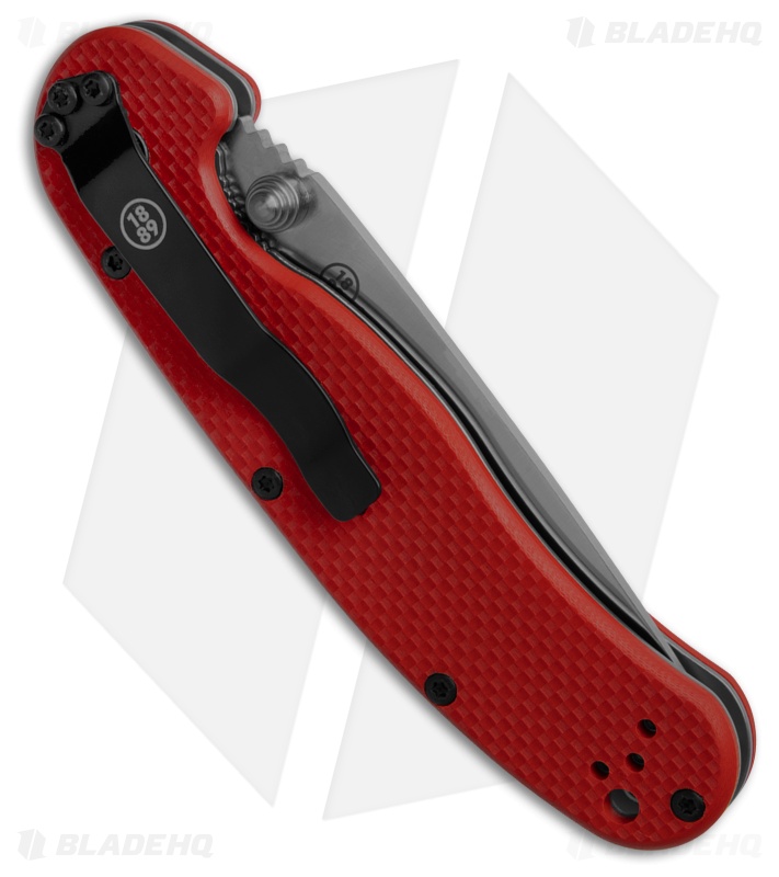LOVE RAT（RED Ver.) Ontario RAT Model 2 Liner Lock Folding Knife 3
