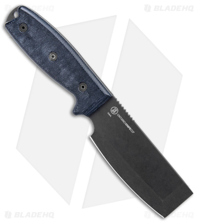 Ontario OKC RAT-3 Utility Fixed Blade Knife Black Micarta (3.5" Black)