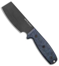 Ontario OKC RAT-3 Utility Fixed Blade Knife Black Micarta (3.5" Black)