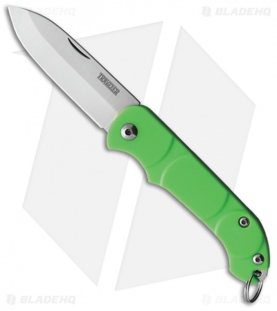 Ontario Knife Company Traveler Slip Joint Knife Green Polymer (2.25" Satin)