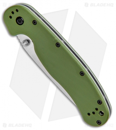 Ontario RAT Model 1 Liner Lock Knife OD Green (3.625" Satin) 8848GTC