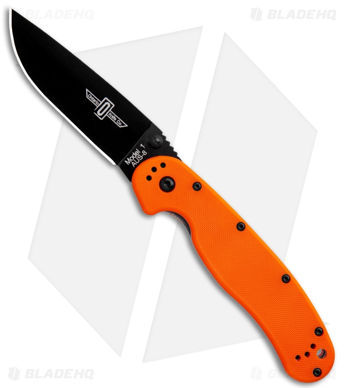 Ontario RAT Model 1 Knife Orange - AUS-8 Black - Blade HQ