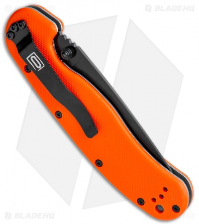 Ontario RAT Model 1 Liner Lock Knife Orange (3.6" Black AUS-8) O8846OR