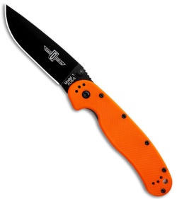 Ontario RAT Model 1 Liner Lock Knife Orange (3.6" Black AUS-8) O8846OR