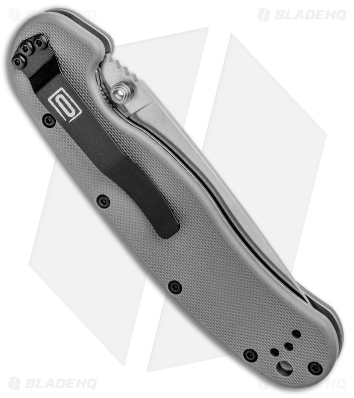 Ontario RAT Model 1 Liner Lock Knife Gray (3.6" Satin AUS-8) 8848GY