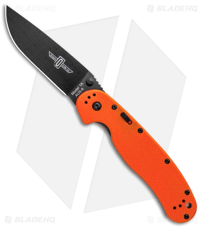 Ontario RAT Model 1A Spring Assisted Knife Orange G10 (3.625