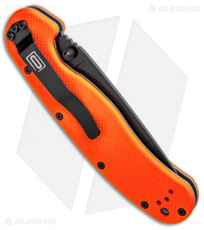 Ontario RAT Model 1A Spring Assisted Knife Orange G10 (3.625" Black) 8871OR