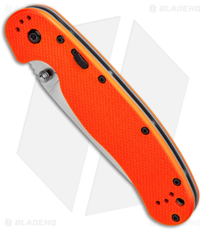 Ontario RAT Model 1A Spring Assisted Knife Orange G-10 (3.625" Satin) 8870OR