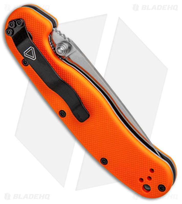 Ontario RAT Model 2 Liner Lock Knife Orange Nylon (3