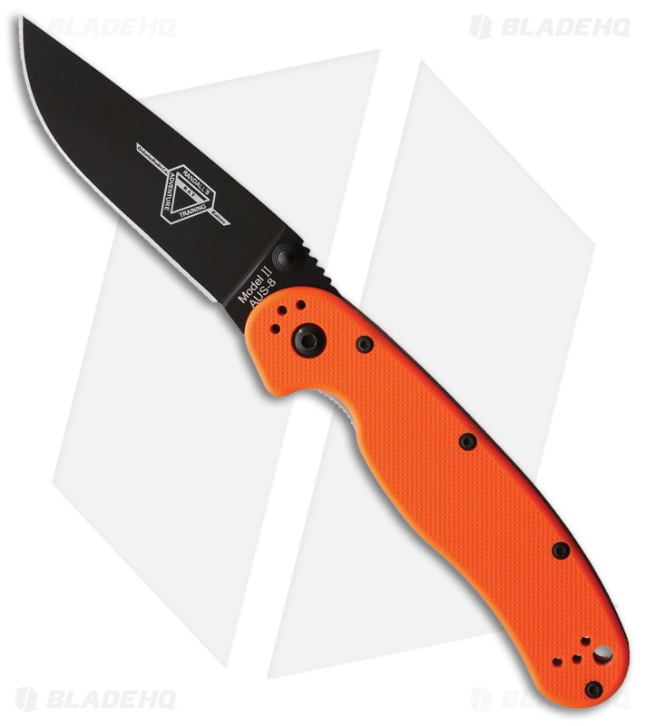 新品未開封　38explore グラインドロッヂ × LOV 新作　オレンジ Ontario RAT Model 2 Liner Lock Knife Orange (3