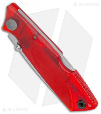 Ontario Wraith Ice Series Fire Lockback Folding Knife Red GFN (2.6" Satin)