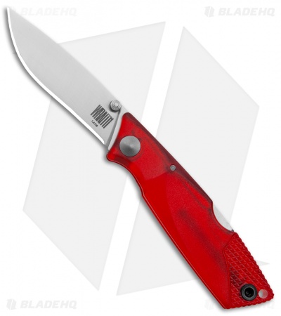 Ontario Wraith Ice Series Fire Lockback Folding Knife Red GFN (2.6" Satin)