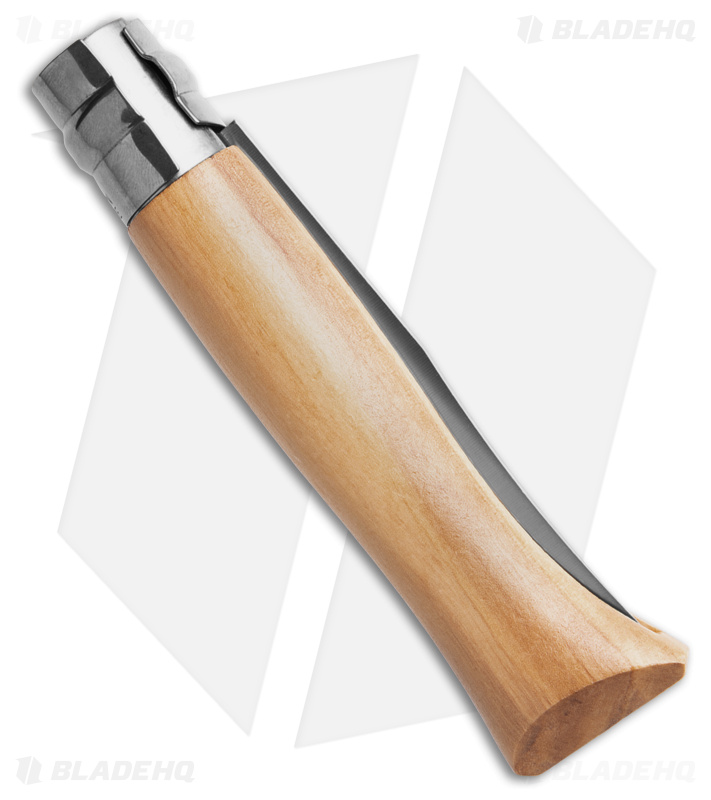 Opinel Knives No. 09 Olive Wood Folding Knife Stainless (3.50" Satin)