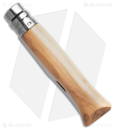 Opinel Knives No. 09 Olive Wood Folding Knife Stainless (3.50" Satin)