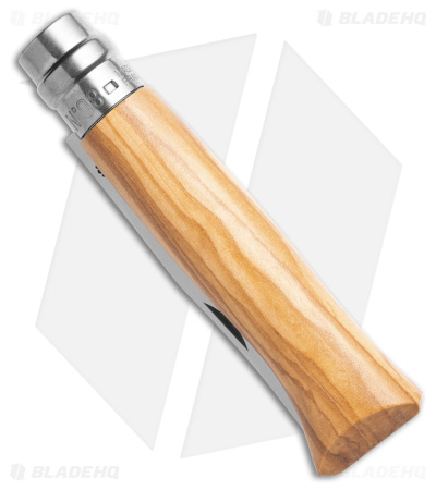 Opinel No 8 Olivewood Stainless Steel Knife Wood (3.25" Satin)