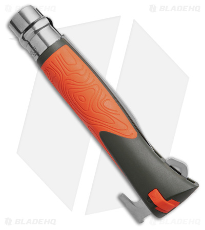 Opinel No.12 Explore Stainless Steel Folding Knife Orange Polymer (3.86" Satin)