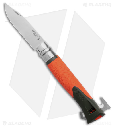 Opinel No.12 Explore Stainless Steel Folding Knife Orange Polymer (3.86" Satin)