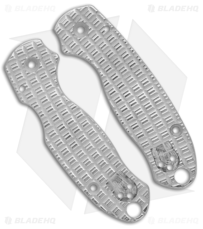 Original GOAT Spyderco Para 3 Replacement Scales - Pineapple/Aluminum/Buff