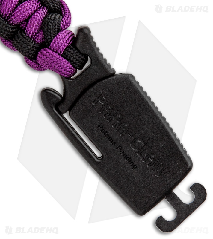 Outdoor Edge Para Claw Paracord Bracelet Knife Purple (1.37" Black SW)