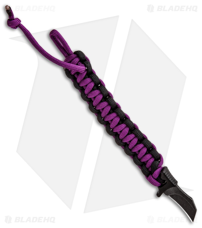 Outdoor Edge Para Claw Paracord Bracelet Knife Purple (1.37" Black SW)