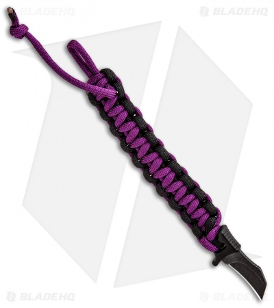 Outdoor Edge Para Claw Paracord Bracelet Knife Purple (1.37" Black SW)