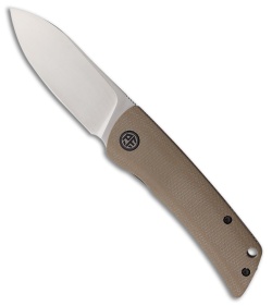 Petrified Fish Flavorist Drop Point Liner Lock Knife Khaki Micarta (3.1" Satin)