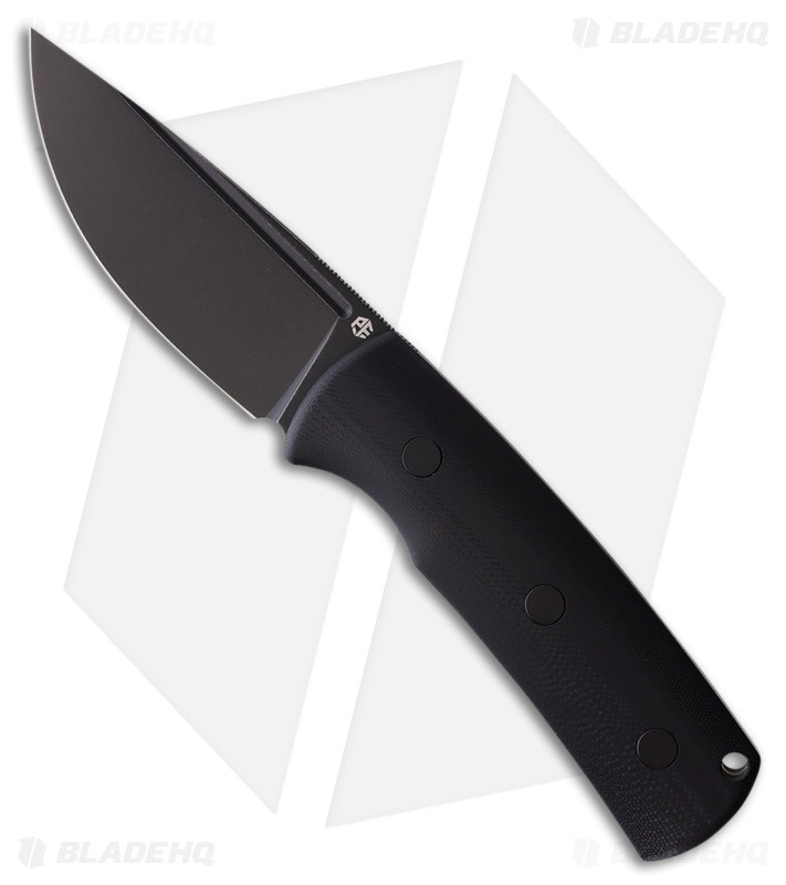 Petrified Fish Beluga Fixed Blade Knife Black G-10 (3.6" Black) PFKP01FDW