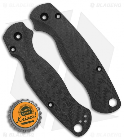 Flytanium Custom Carbon Fiber Lotus Scales for Spyderco Paramilitary 2