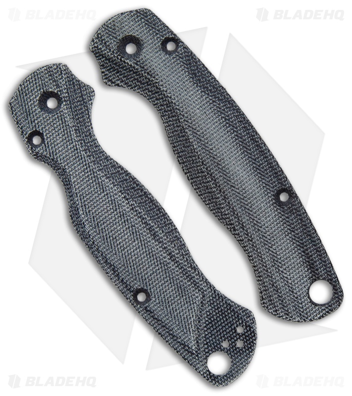Flytanium Custom Black Canvas Micarta Lotus Scales for