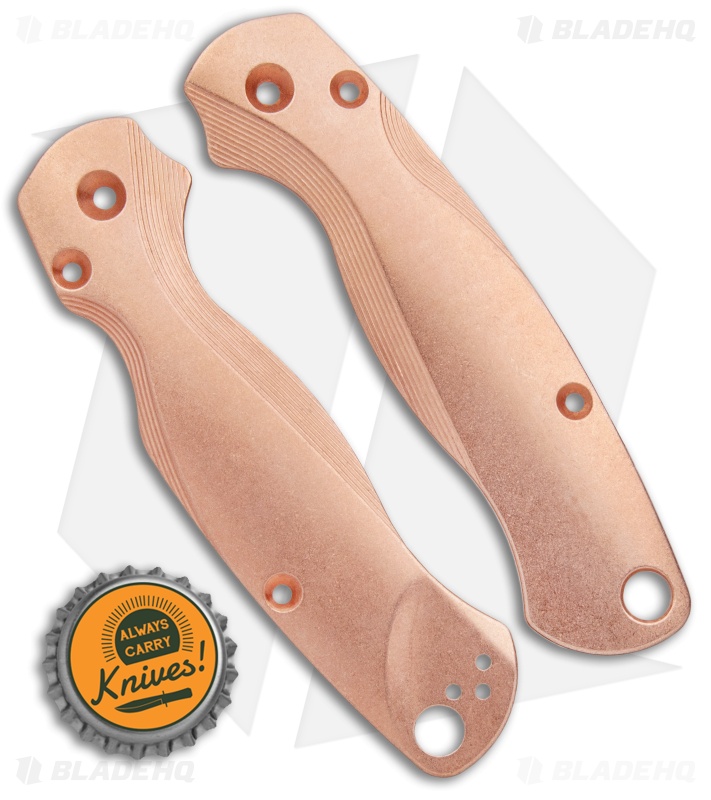 Flytanium Custom Copper Lotus Scales for Spyderco