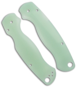 Flytanium Custom Natural Jade G-10 Lotus Scales for Spyderco Paramilitary 2