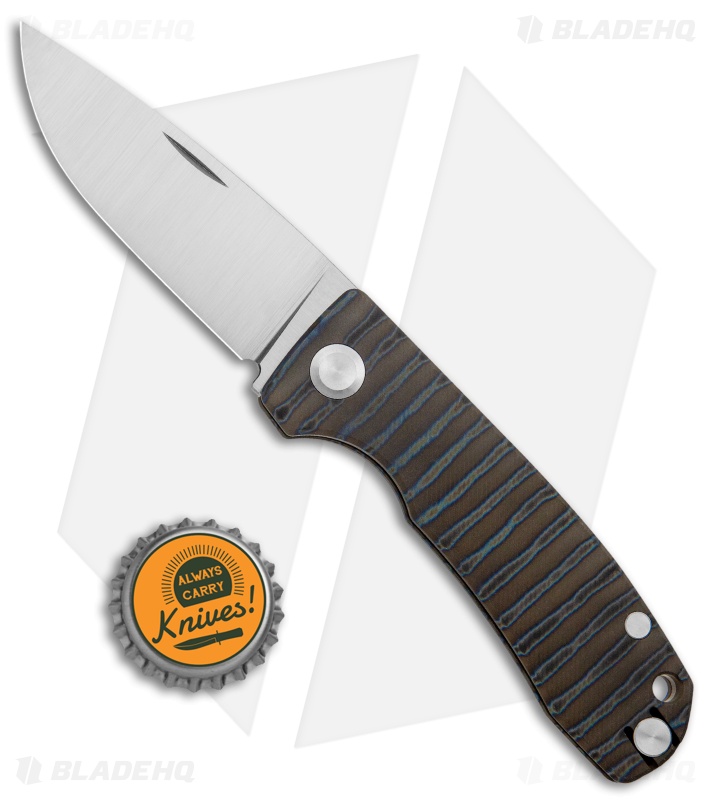 PMP Knives Harmony Slip Joint Knife Flamed Titanium (3" Satin)