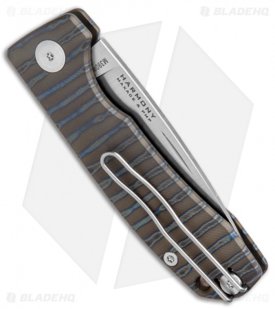PMP Knives Harmony Slip Joint Knife Flamed Titanium (3" Satin)