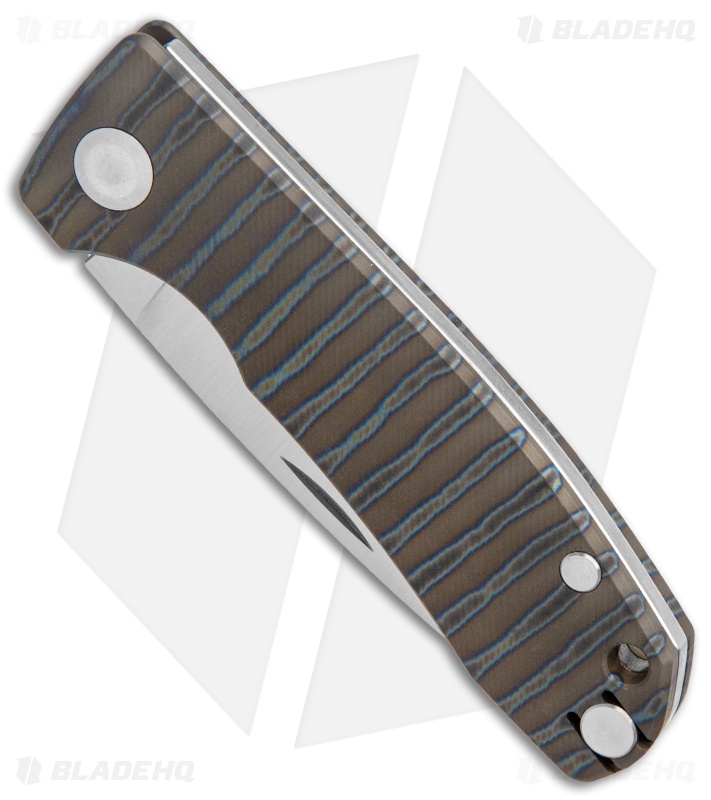 PMP Knives Harmony Slip Joint Knife Flamed Titanium (3" Satin)