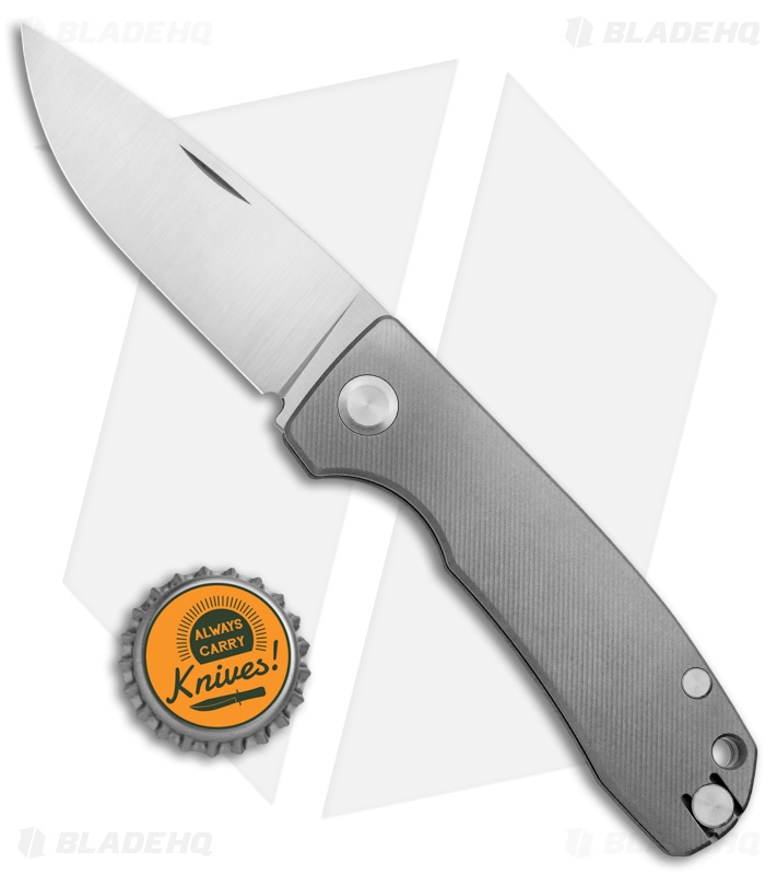 PMP Knives Harmony Slip Joint Knife Gray Titanium (3" Satin)