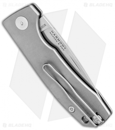 PMP Knives Harmony Slip Joint Knife Gray Titanium (3" Satin)