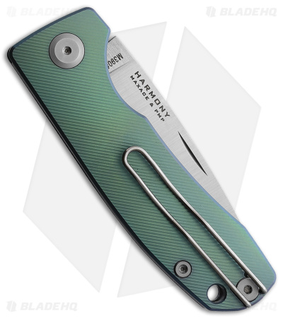 PMP Knives Harmony Slip Joint Knife Green (3" Satin)