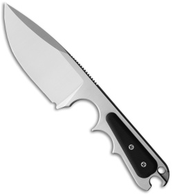 PMP Knives Pitbull Fixed Blade Neck Knife Black G-10 (3.5&quot; Satin) | 150900