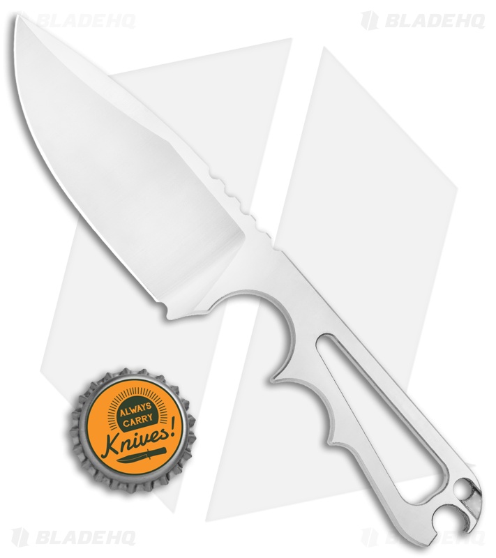 PMP Knives Pitbull Fixed Blade Knife Skeletonized (3.5" Satin)