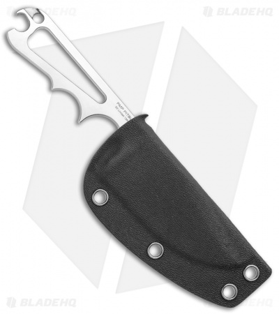 PMP Knives Pitbull Fixed Blade Knife Skeletonized (3.5" Satin)