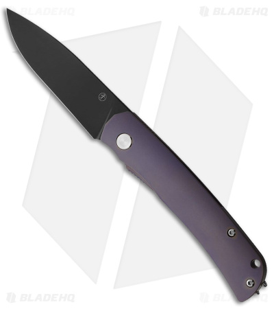 PMP Knives User II Frame Lock Knife Purple/Copper Titanium (3" Black)